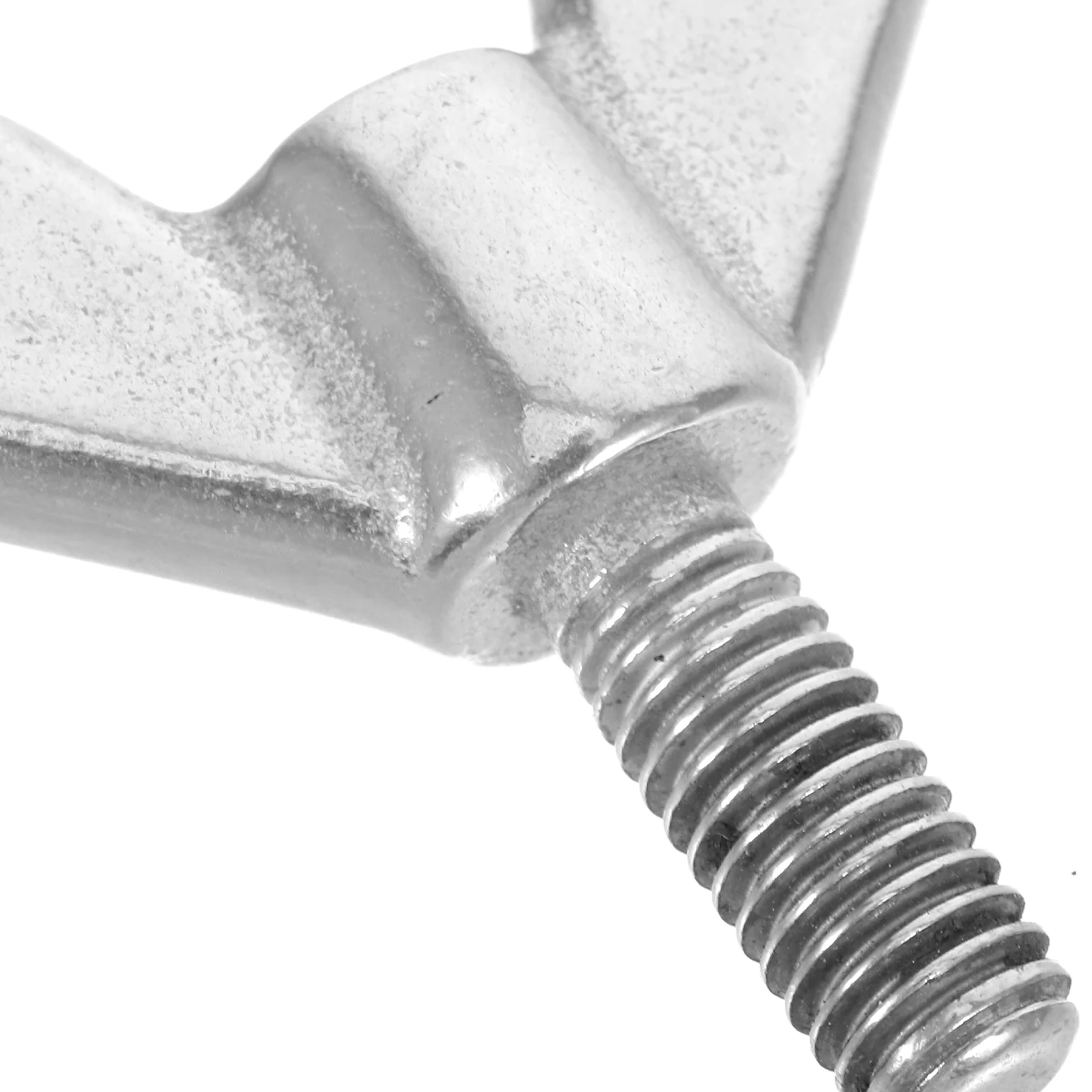 2 Buah Sekrup Mur Sayap Baja Tahan Karat 304 dengan Kepala Soket Segi Enam Datar untuk Pemasangan Tiang Bendera, Furnitur, dan Rangka Tempat Tidur