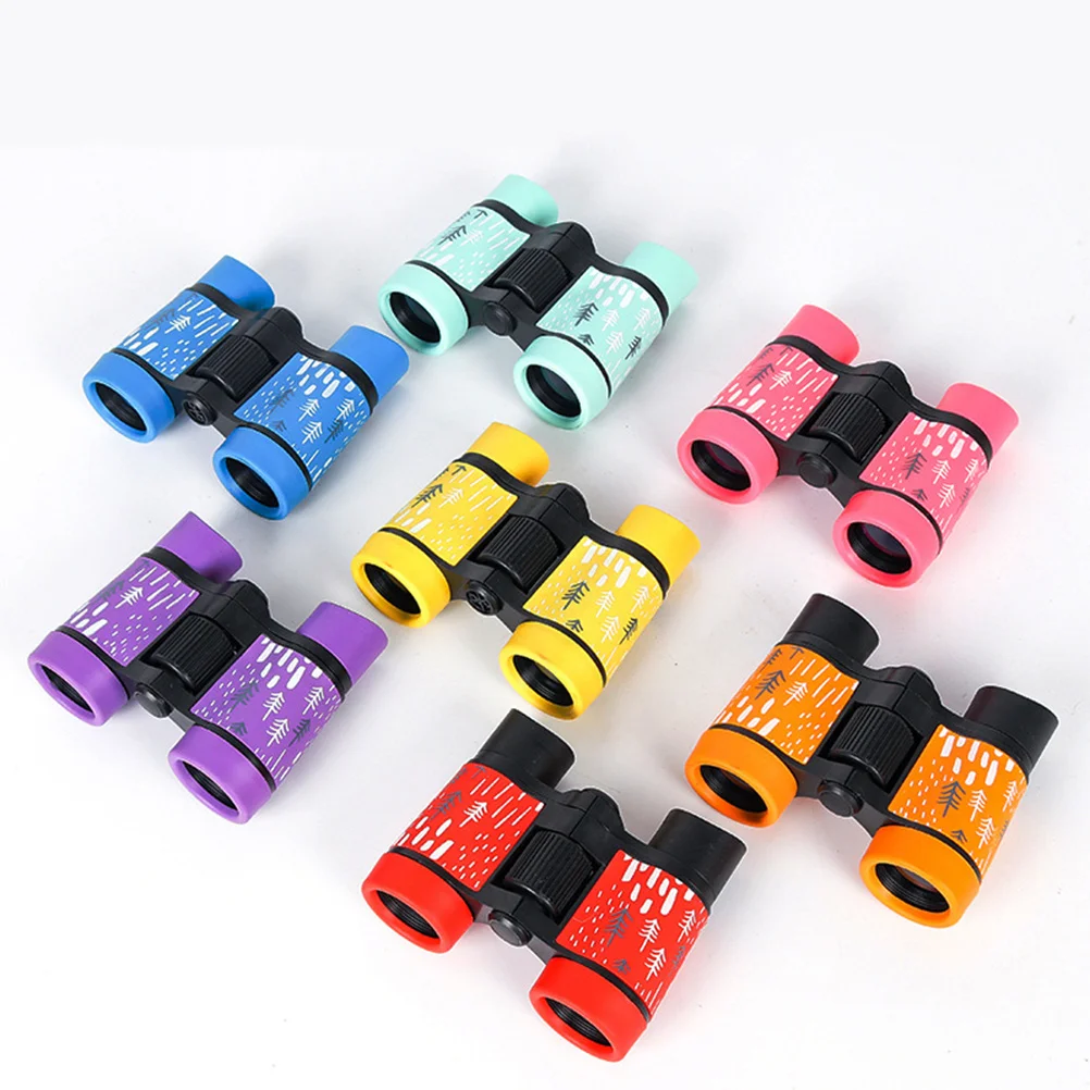 Colorful Kids Yellow Non-Slip Grip Outdoor Nature Exploration Telescope For Children Magnifying Vision