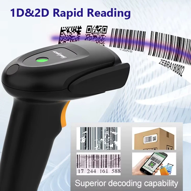 Lecteur De Code Barre Codigo De Barras Portatil Wired 1d 2d Usb Barcode Scanner Usb Wired 2d Barcode Reader Scanner Gun Qr Code