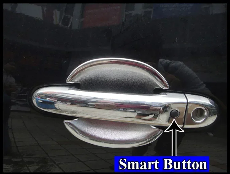 For Nissan Juke 2011-2018 ABS Chrome Side Door Handle Cover Trim & Door Bowl Cover Car Styling 2012 2013 2014 2015 2016 2017 view 5
