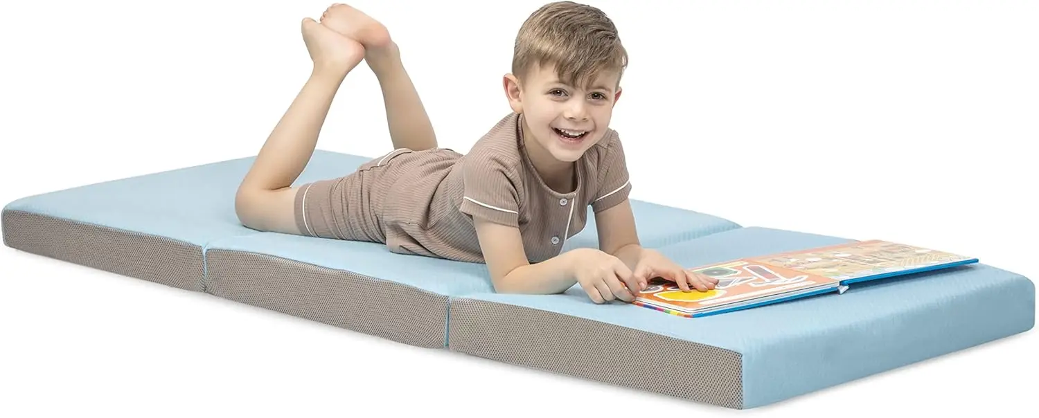 

Toddler Nap Mat Bed Tri Folding Mattress with Washable Cover 24 inches x 57 inches x 3 inches