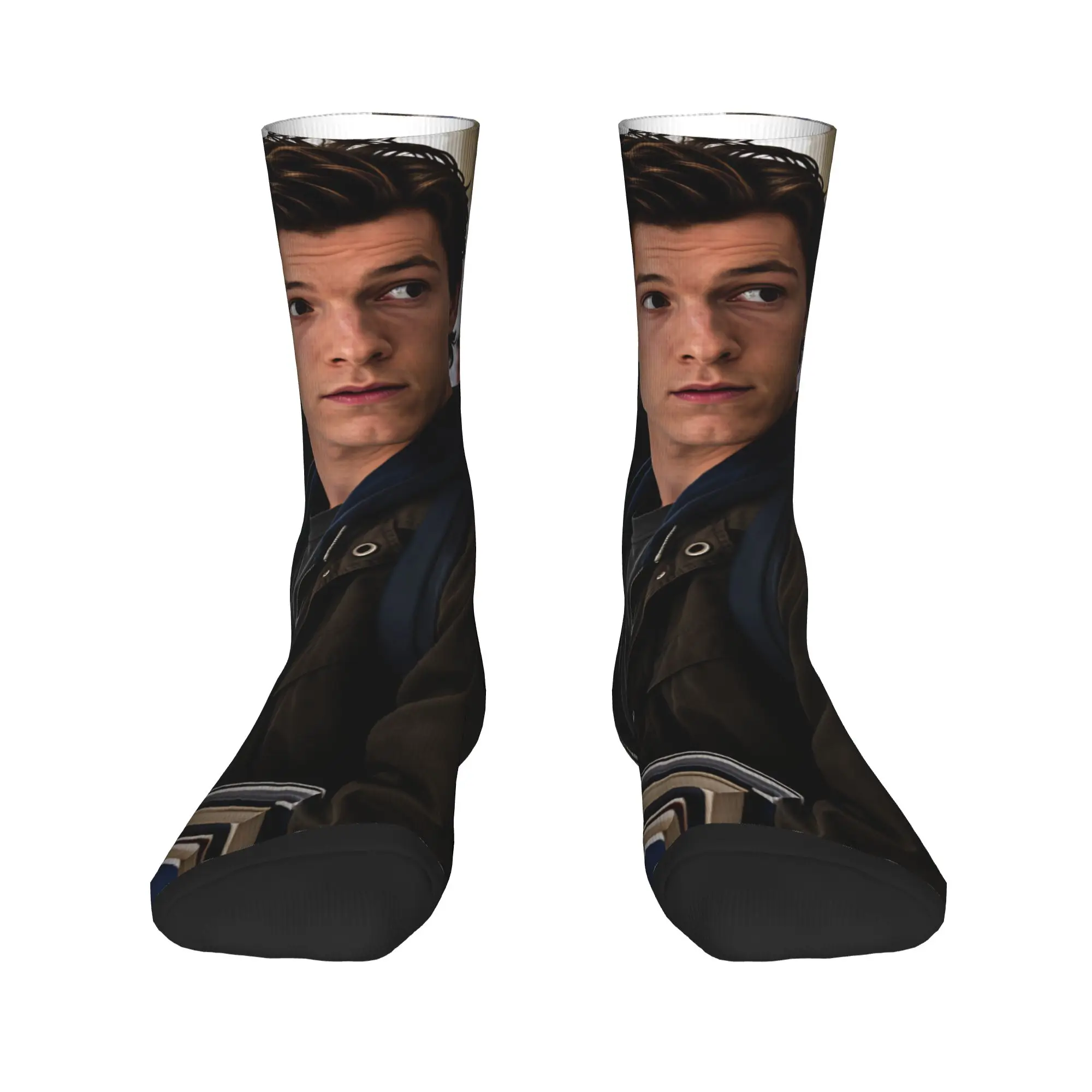 Tom hollands  Stockings  Design Gothic Socks Spring Non Slip Socks Couple Running Sports Warm Soft Socks
