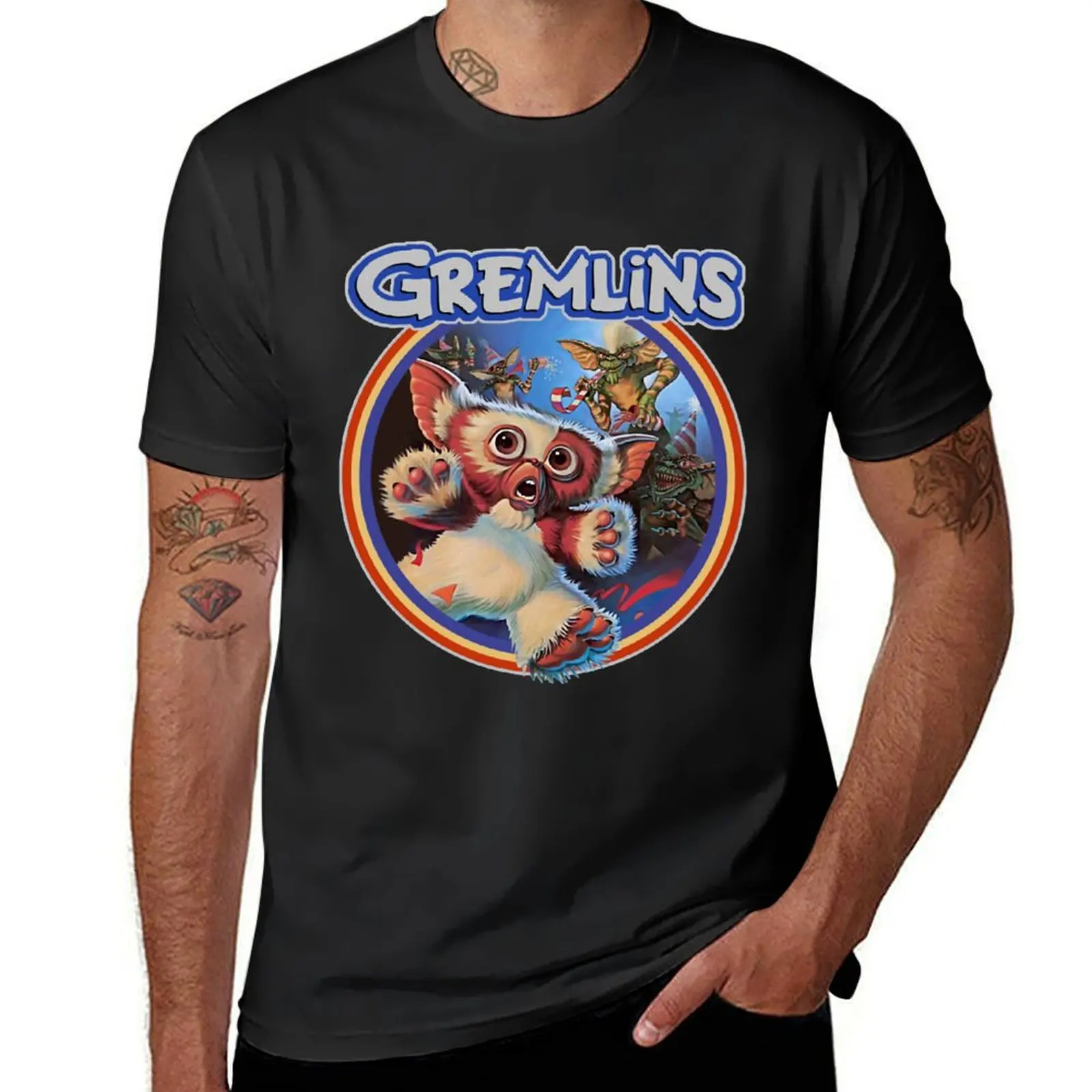 Мужская футболка Gremlin 84, однотонная, большие размеры