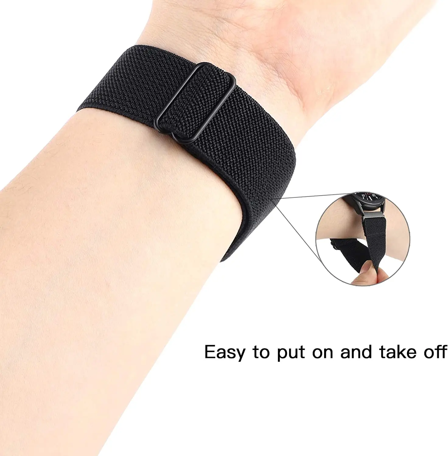 Scrunchie Strap For Huawei Watch Fit 2 Strap Smartwatch Accessories Elastic Nylon Loop Bracelet Correa Huawei Watch fit2 band image 3