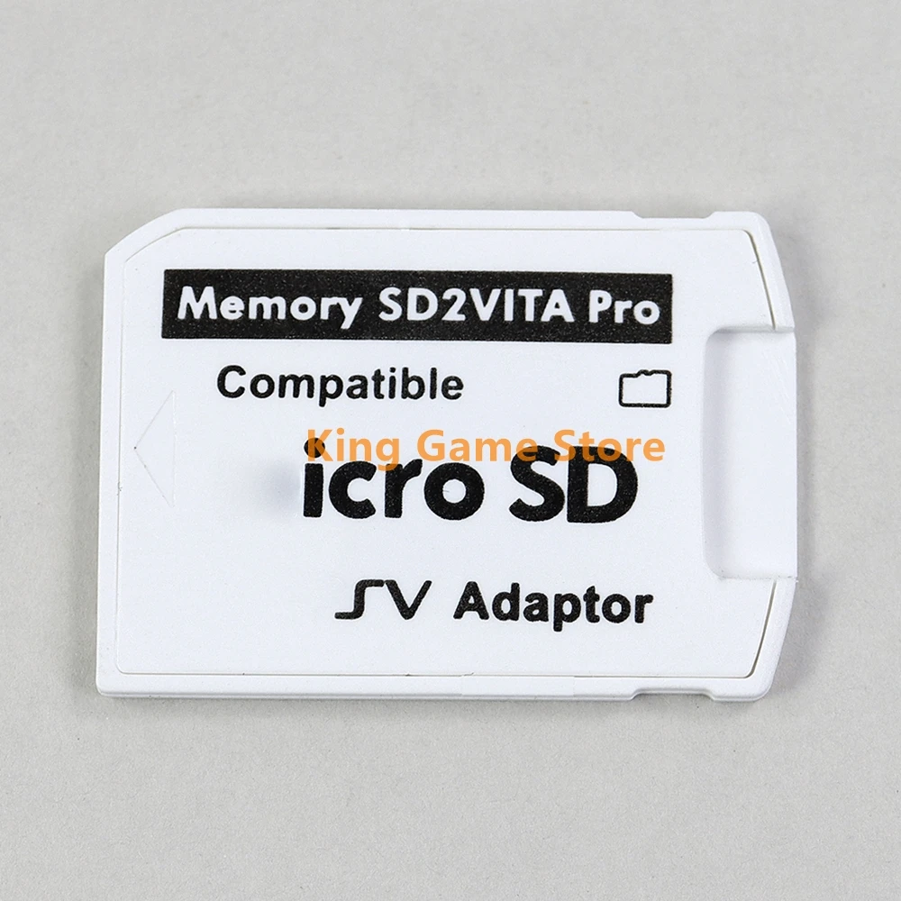 20pcs Version 2.0/3.0/5.0/6.0 Fast Loading Card Adapter Micro SD/TF Slot SD2Vita Converter for PSVita PSV 1000 2000 Controller