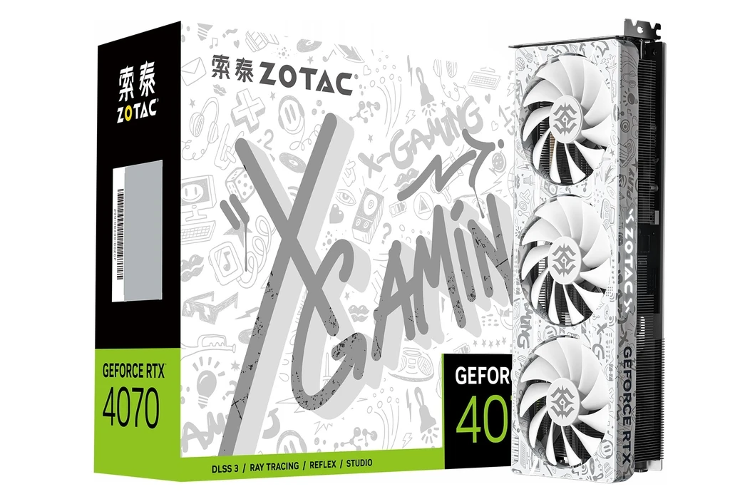 100% New ZOTAC RTX 4070 X-Gaming OC HA White Opal 12GB X-GAMING RGB 12G Video Cards RTX4070 GPU Graphic Card