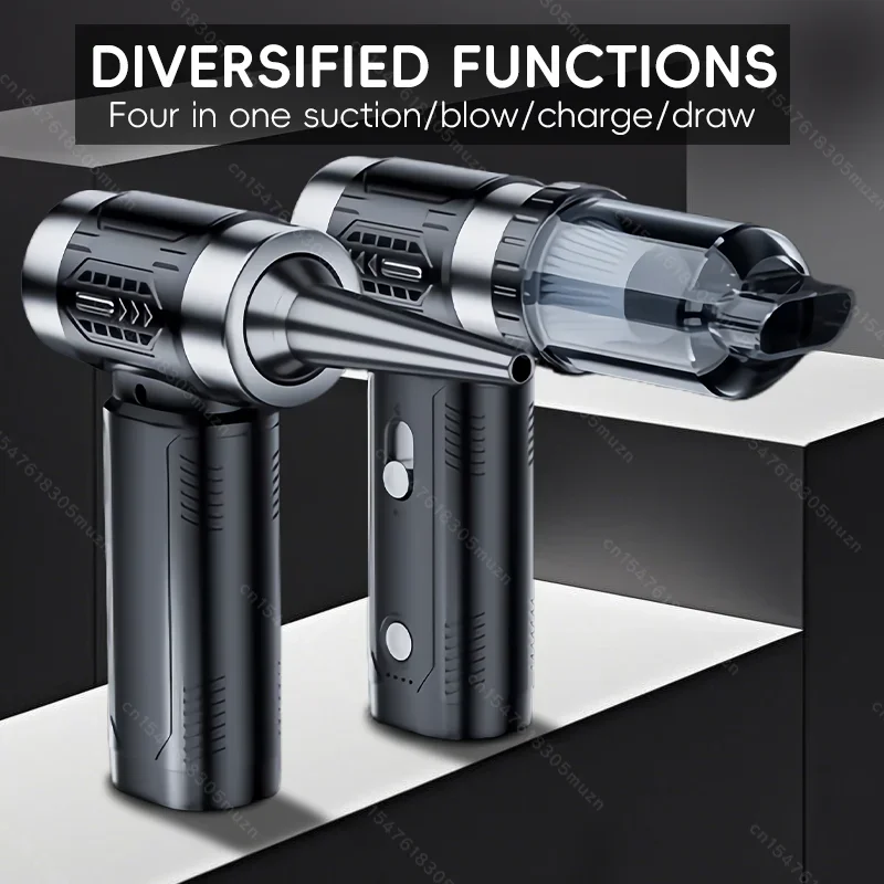 Air Blower Wireless Car Vacuum Turbofan Dryer Mini Turbo Fan Brushless Motor Handheld Duct Fan Portable Charging CleaningDryer