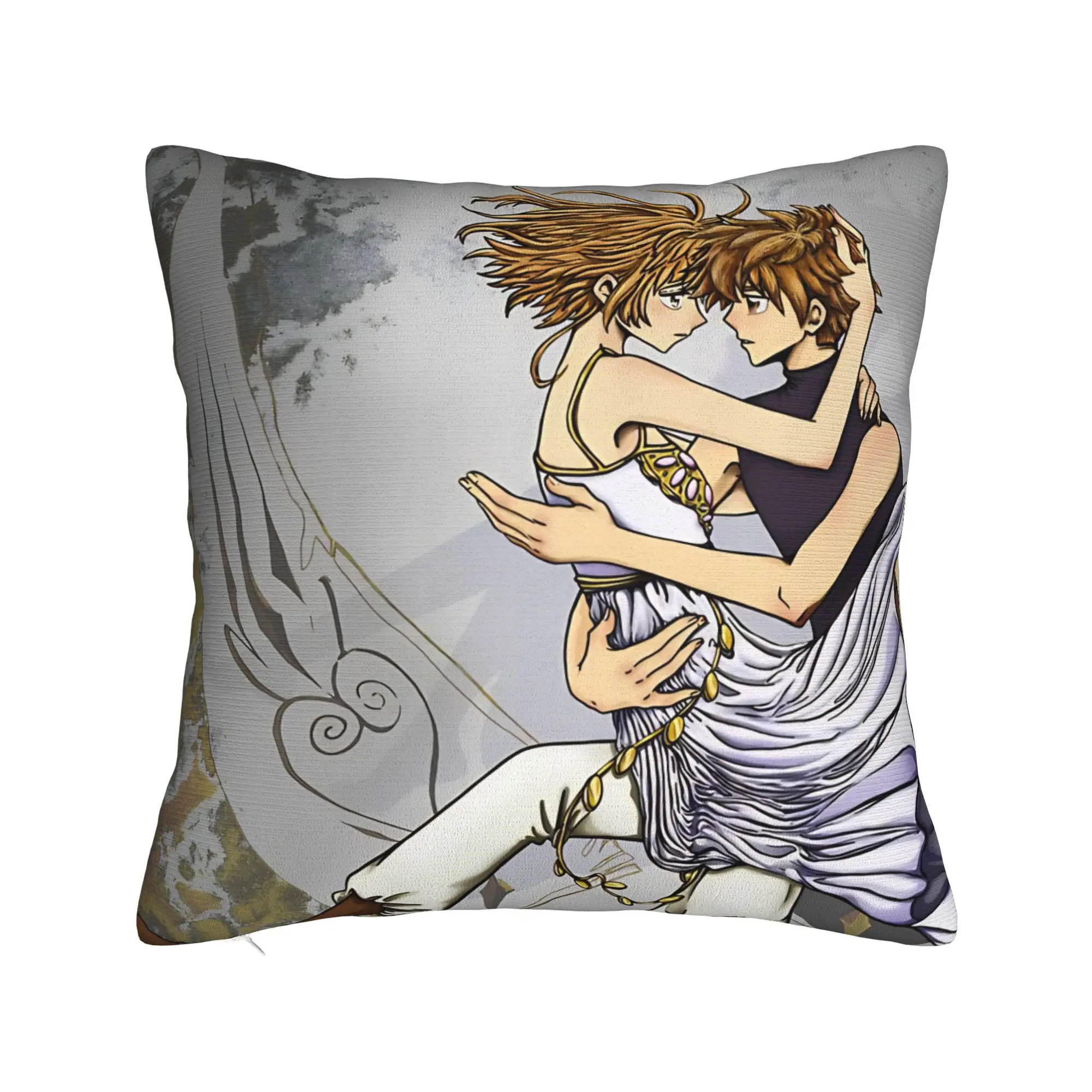 Pillow Case Tsubasa Sakura Syaoran Soft  Pillow Cover For Office Car Home Decor Kawaii Pillowcases