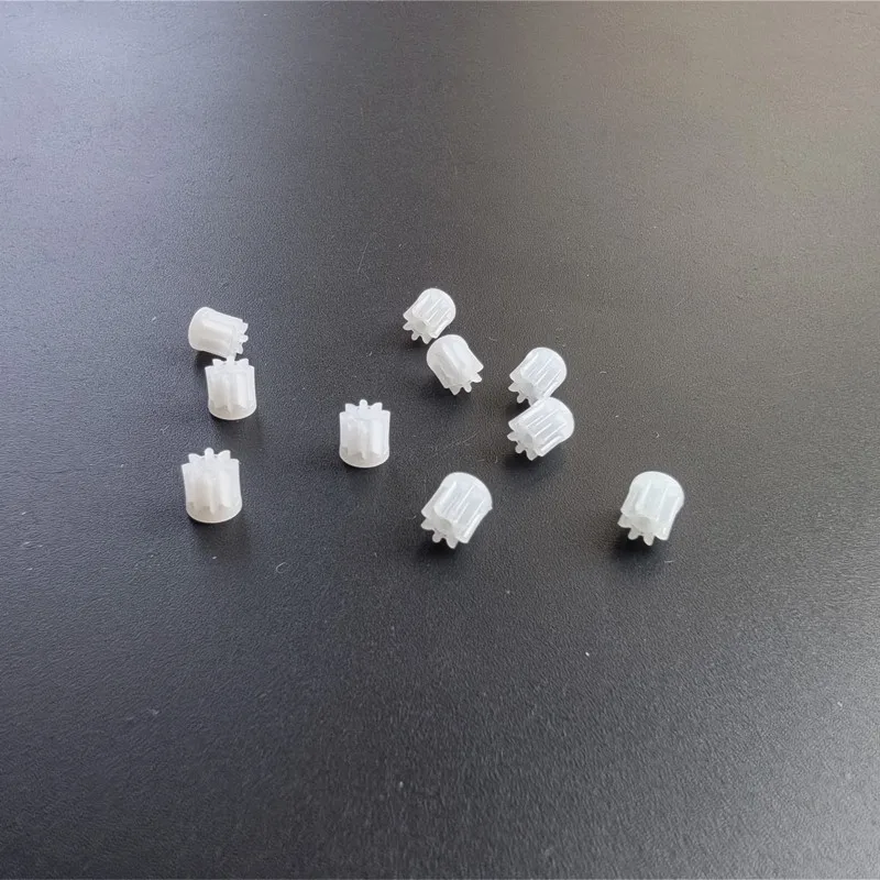 10pcs 81A 0.4M Pinion 8 Teeth 0.95mm Hole 4mm Diameter Motor Gear Model Toy Accessories Plastic Gear