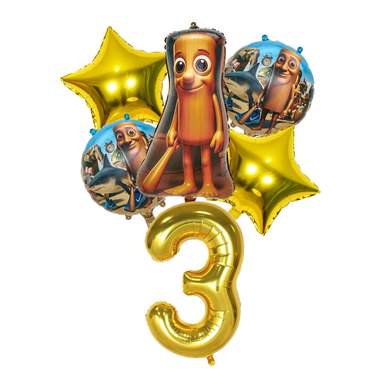 بالونات إيطالية من رقائق الدماغ تونغ تونغ صحور Tralalelo ديكور حفلات أعياد الميلاد للأطفال بالونات عدد لعبة بالون فيلم الألومنيوم #2