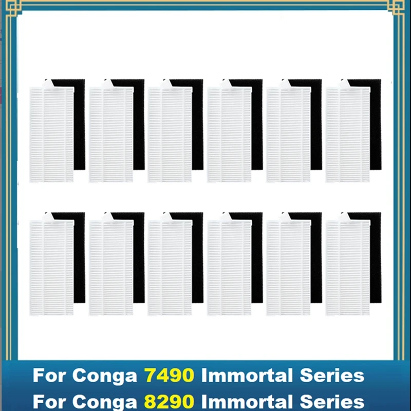 Abud-filtro lavável para conga 7490 série imortal/8290 série imortal aspirador de pó filtro hepa peças de reposição