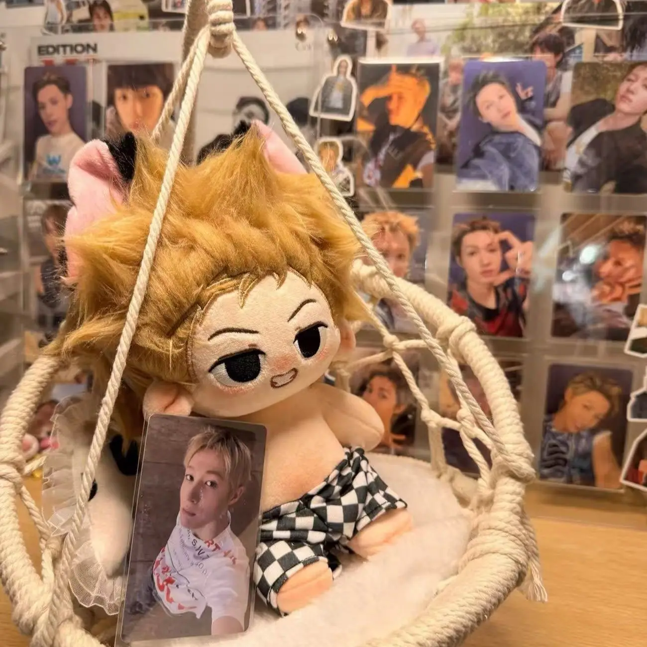 Stuffed 20cm Anime Game Cortis Boy Group Martin Attribute Cotton Doll Plush Toy Fan Merch Celebrity Soft Dress Up Kid Gift