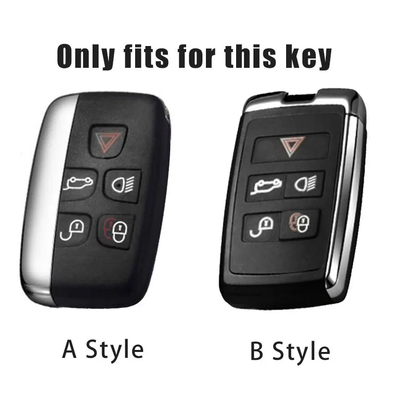 Zinc Alloy Car Remote Key Cover Case For Land Rover Range Rover Sport Defender Discovery Evoque Velar Alcantara Auto Accessories