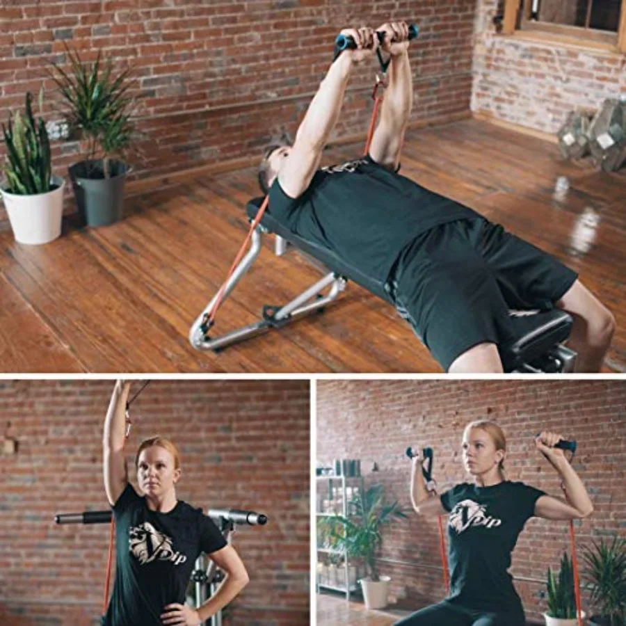 V-Shaped Equipment for All-Powerful Dips Resistance Training Lightweight Effortless Assembly Doubles as a Workout Bench