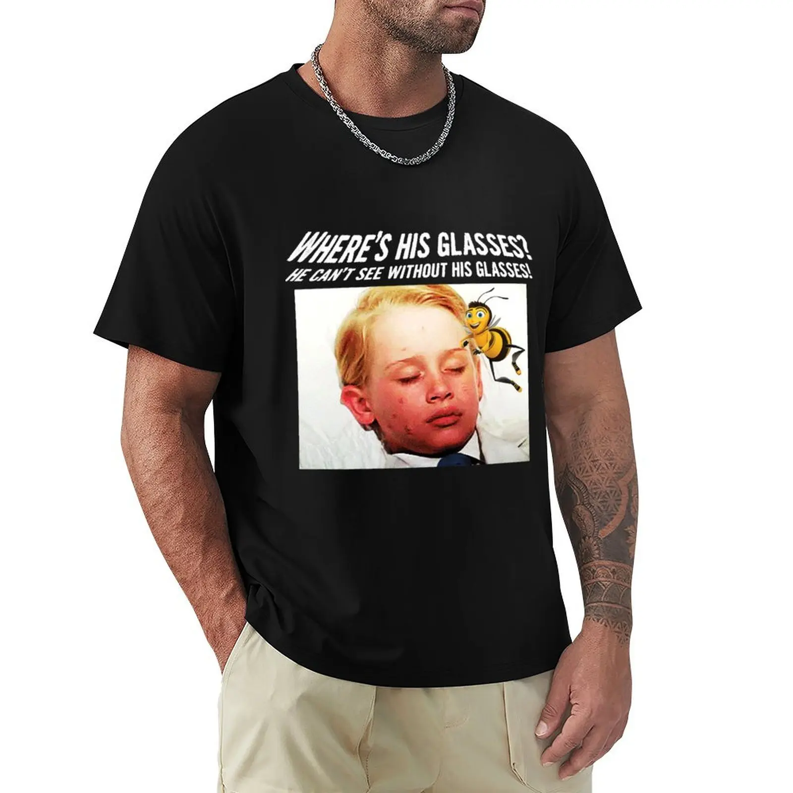 Where are his glasses My Girl Bee Movie Parody T-Shirt Basic Lightweight Short Sleeve Tee
