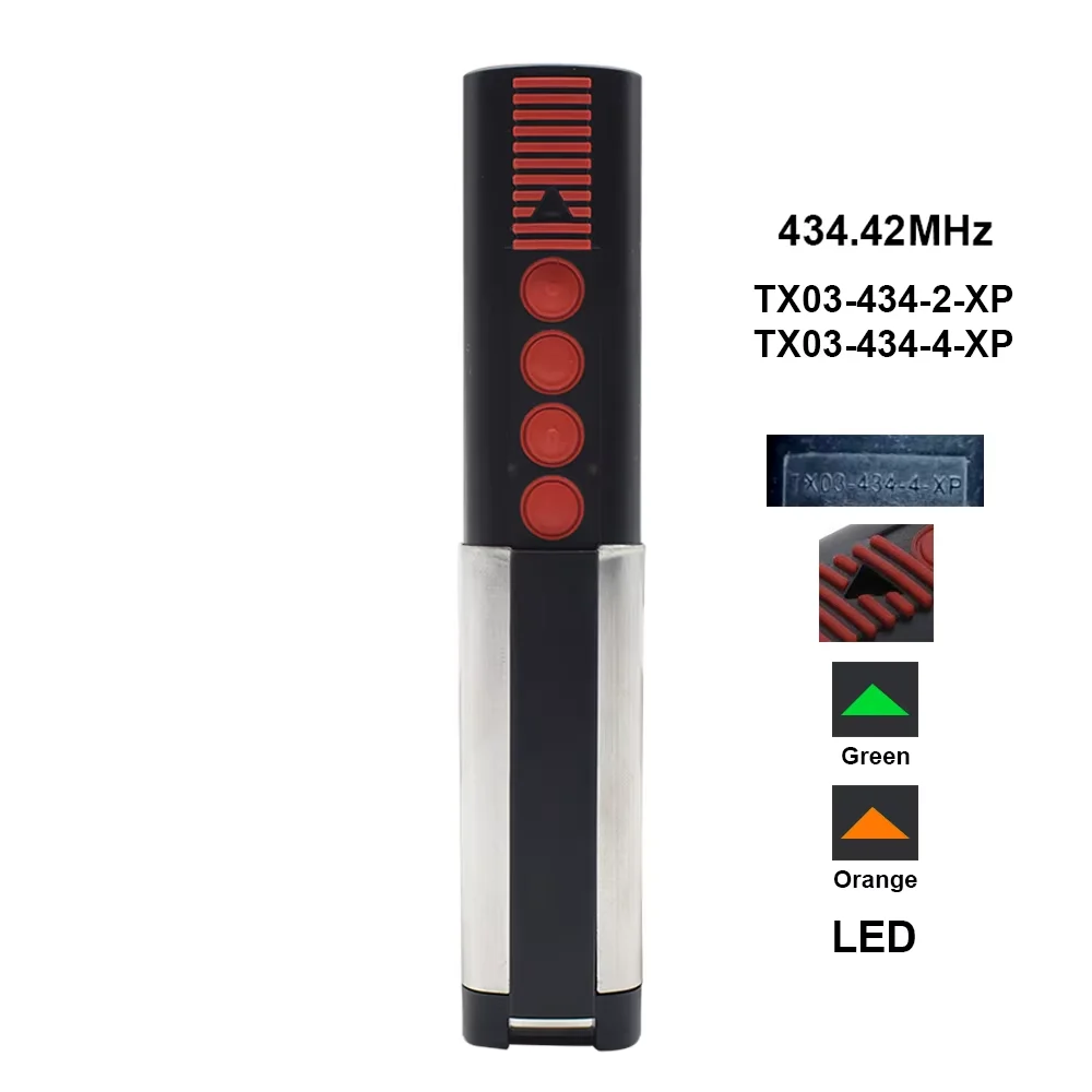 TX03-434-4-XP 434.42MHz Garage Command Door Remote Control Opener Transmitter