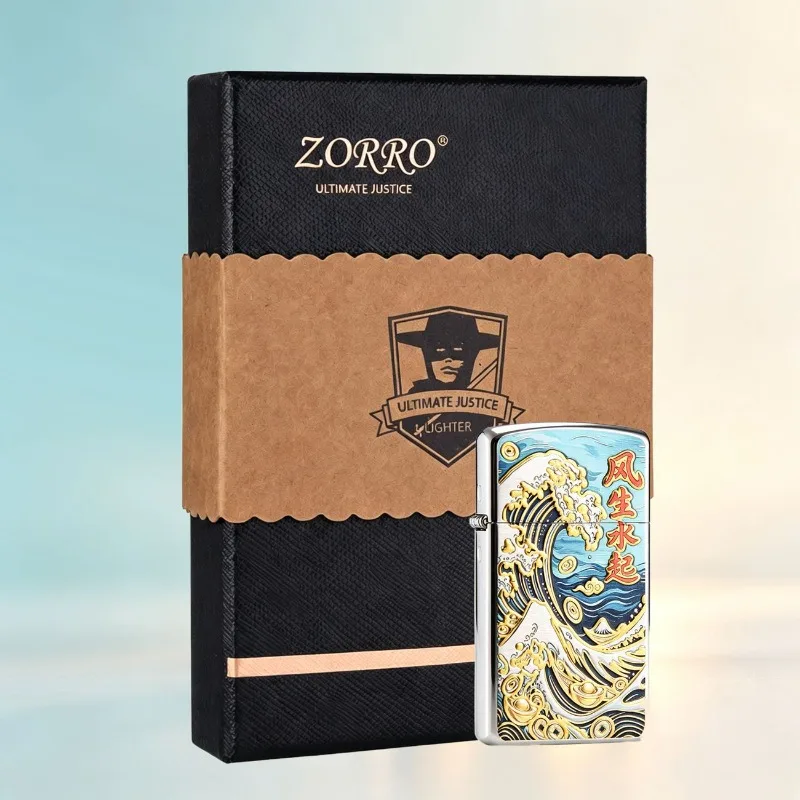 ZORRO/Zorro Z91963 Ladies Machine Gilt Windproof KerosIene Lighter Windproof Gift