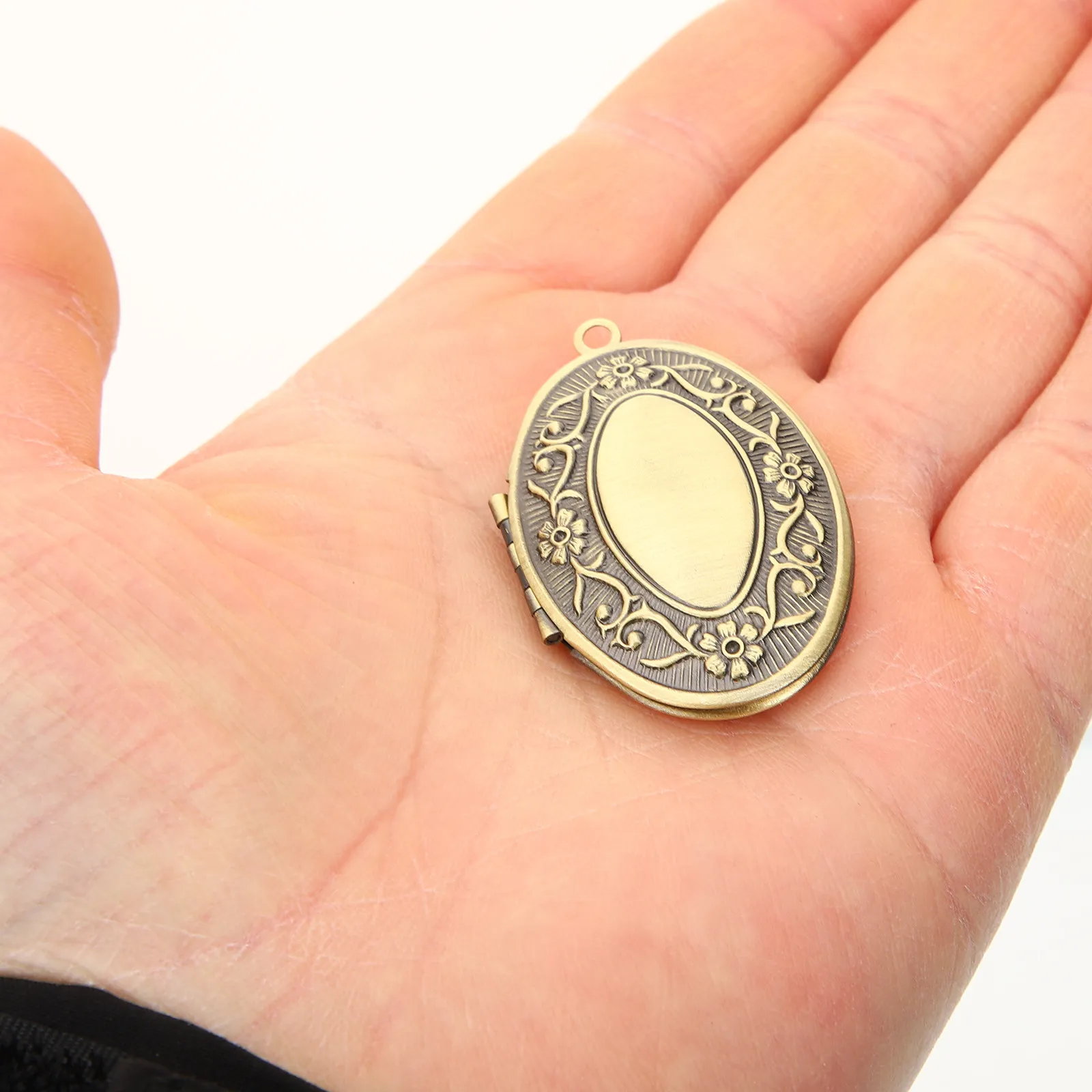 

Набор из 3 медальонов для фото с гладкими краями для женщин, для создания украшений своими руками, кулон-рамка для фото, персонализированный подарок-сувенир