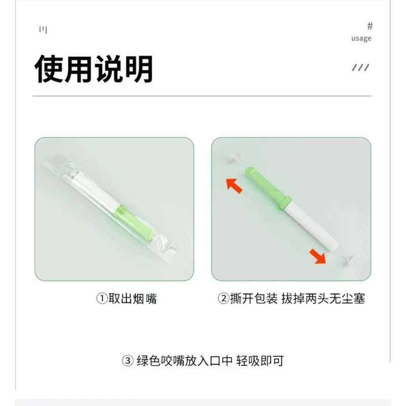 3Pcs/Box Fresh Mint Menthol Cigarette Replacement stick Health Herbal Smoke Relieve smoking addiction smoking cessation tools