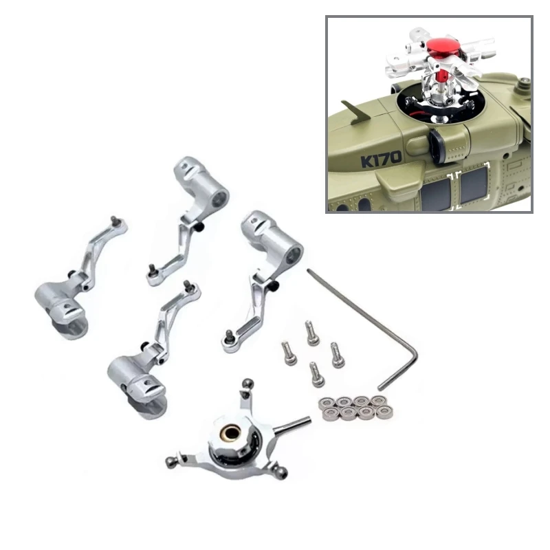 

WLtoys K124 K170 металлический зажим для лезвия, поперечный диск, подшипник для аксессуаров для обновления самолетов с дистанционным управлением