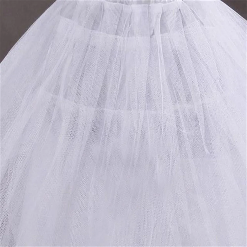 Cheep White Lolita Flower Girl Ballet Petticoat Tulle Ruffle Short Crinoline Skirt Lady Child Underskirt Elegant Kids Ball Gowns