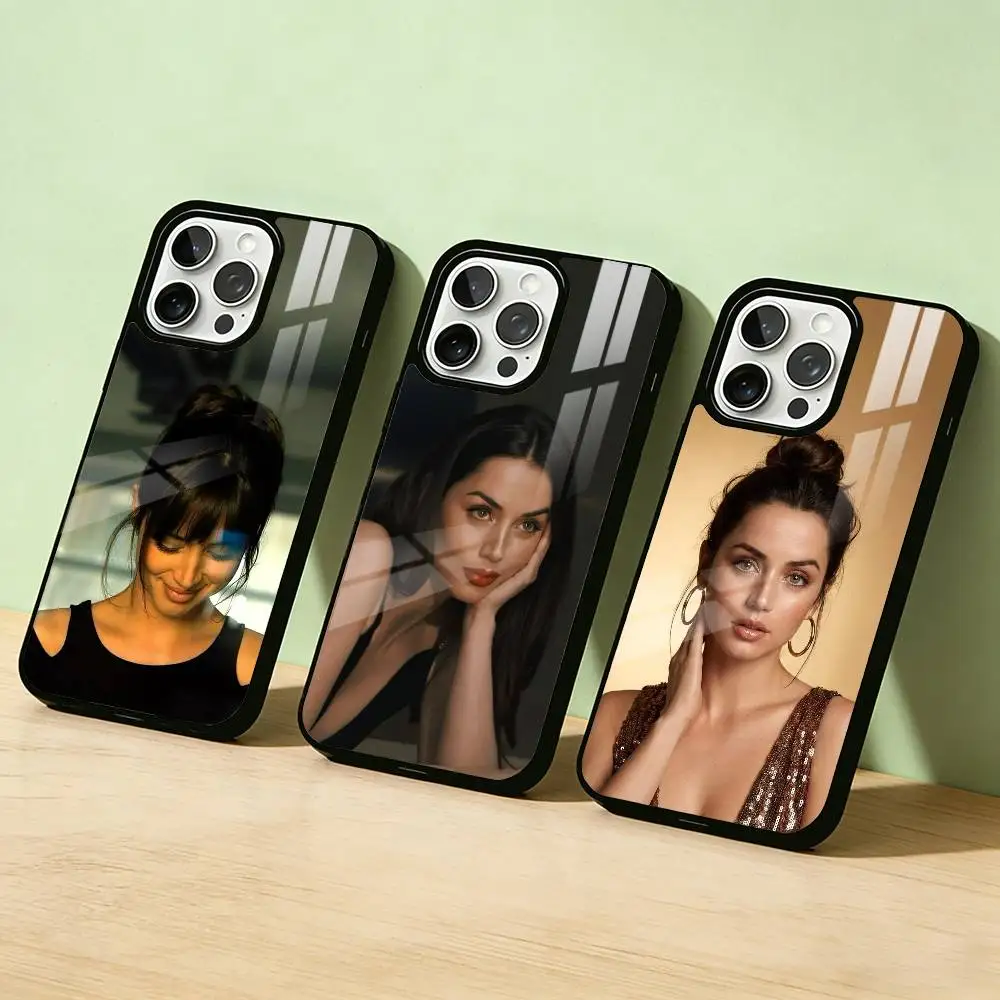 

A-Ana de Armas Radiant Cuban Actress Phone Case For iPhone17,16,15,14,13,12,Plus,Pro Max Magnetic For Magsafe Wireless Charging