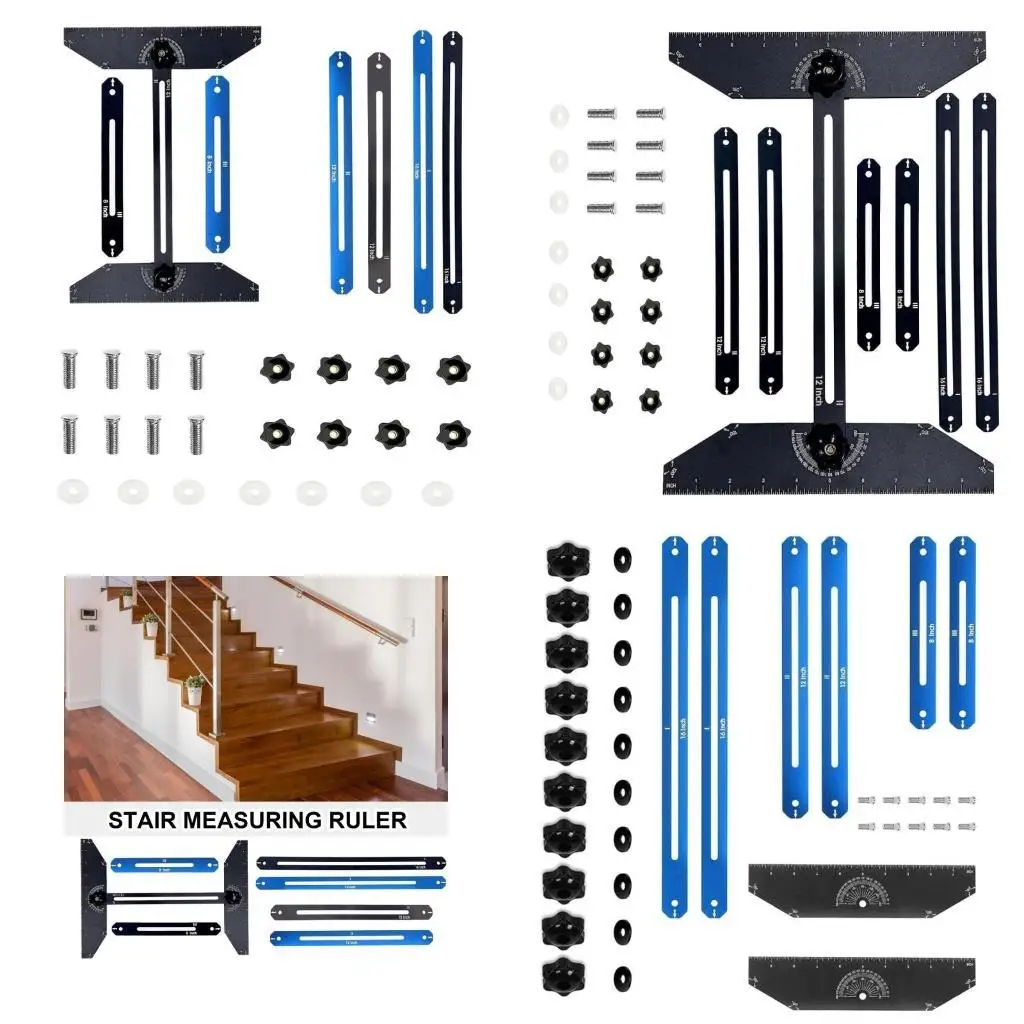 

652F Profession Grade Staircase Step Measuring Instrument Set Layout Instrument Enhancing Accuracy Efficient Remodeling Work