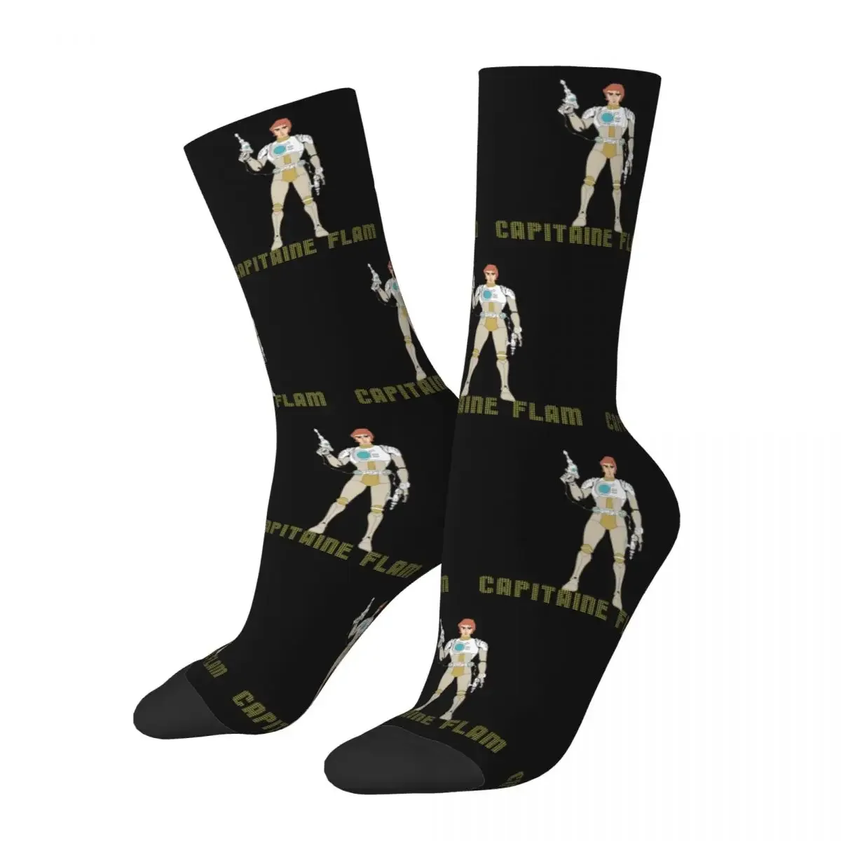 Autumn Winter Hip-hop Men's Women's Captain Future Socks Breathable Crew Socks