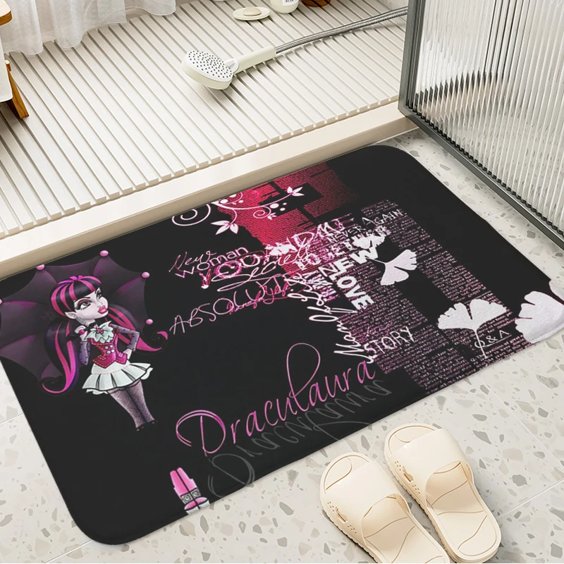 Door Mat for Bathroom Non-slip T-Draculaura Balcony Corridor Kitchen Bedroom Rug Living Room Carpet House Entrance Door Doormat