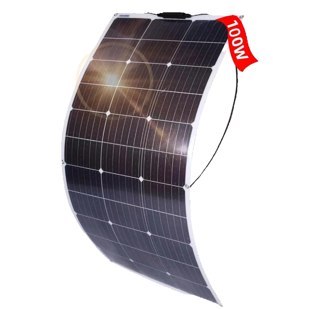 200 W 100W Elastyczny Panel Słoneczny, 2 X 100 W Monokrystaliczny Elastyczny Moduł Słoneczny, Ogniwo Fotowoltaiczne Off Grid, do kampera, samochodu, szopy, dachu, łodzi, balkonu — 2