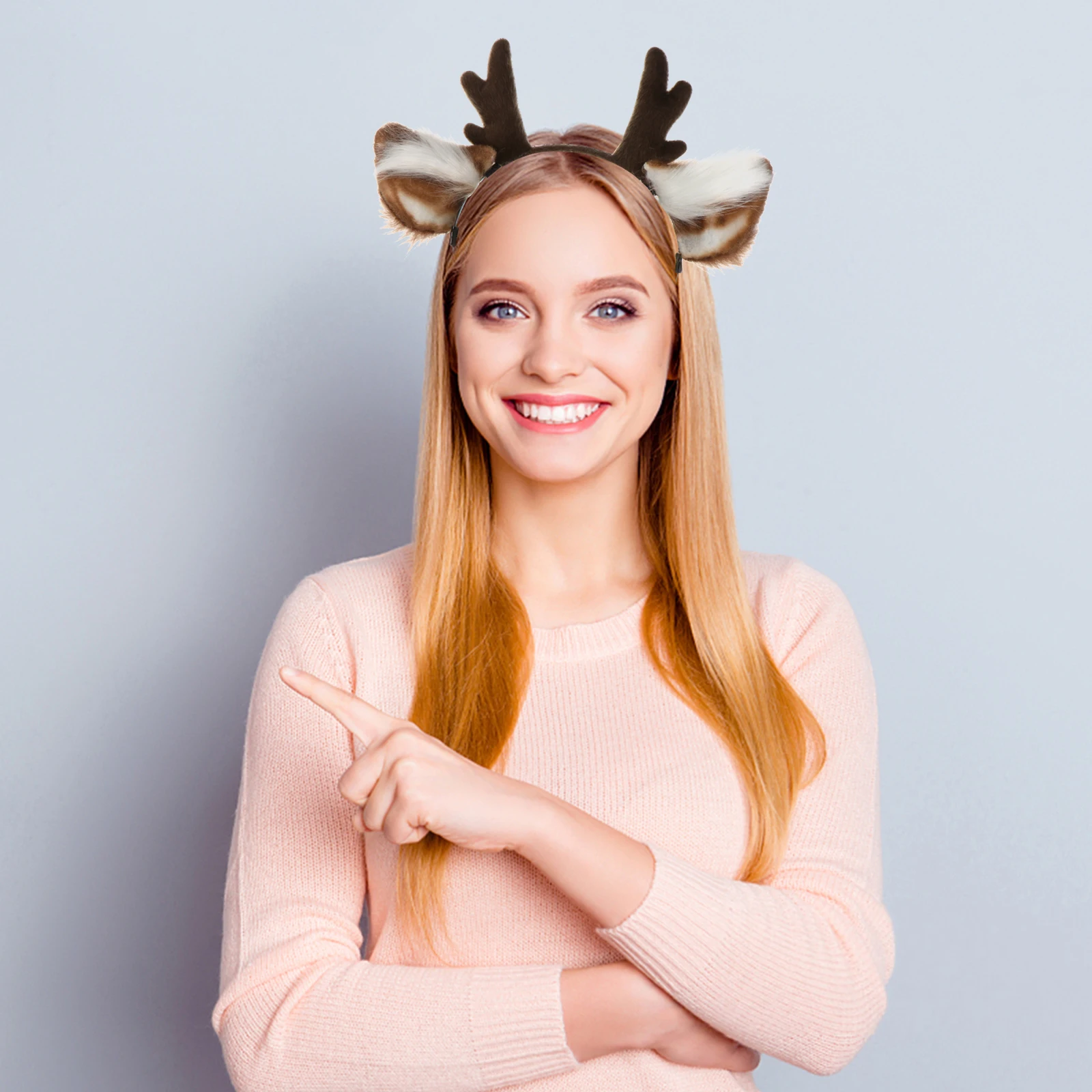 

1pc Antler Hairband For Women Girls Fashionable Party Hair Accessories Cosplay Headdress Durable Headband Halloween
