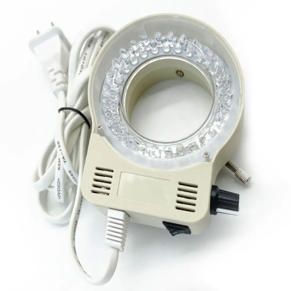 

EU Plug Microscope LED Ring Light Camera Black Circle Light White Industrial Light Source Illuminator