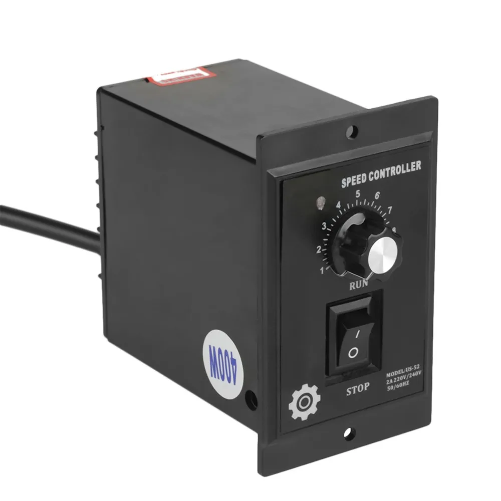 400W AC Motor Speed Controller 50/60Hz Forward & Backward Motor Speed Regulator 220V AC Reversible Motor Pinpoint Regulator