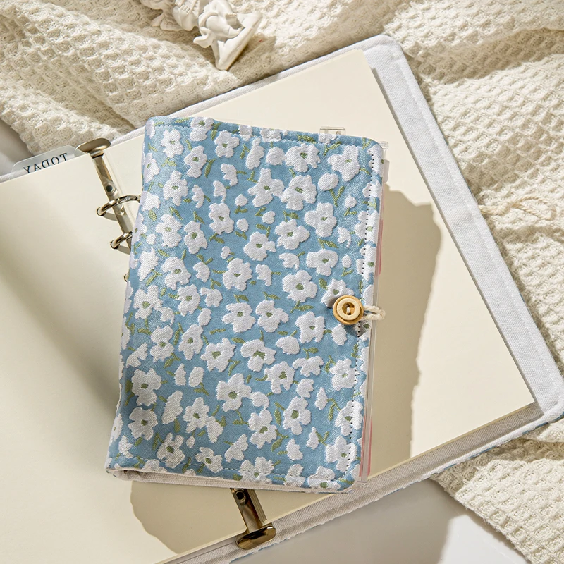 New Loose-leaf Handbook Literature and Art A5A6 Diary Handbook Cute Detachable Notebook Journal Notebook Fabric Production