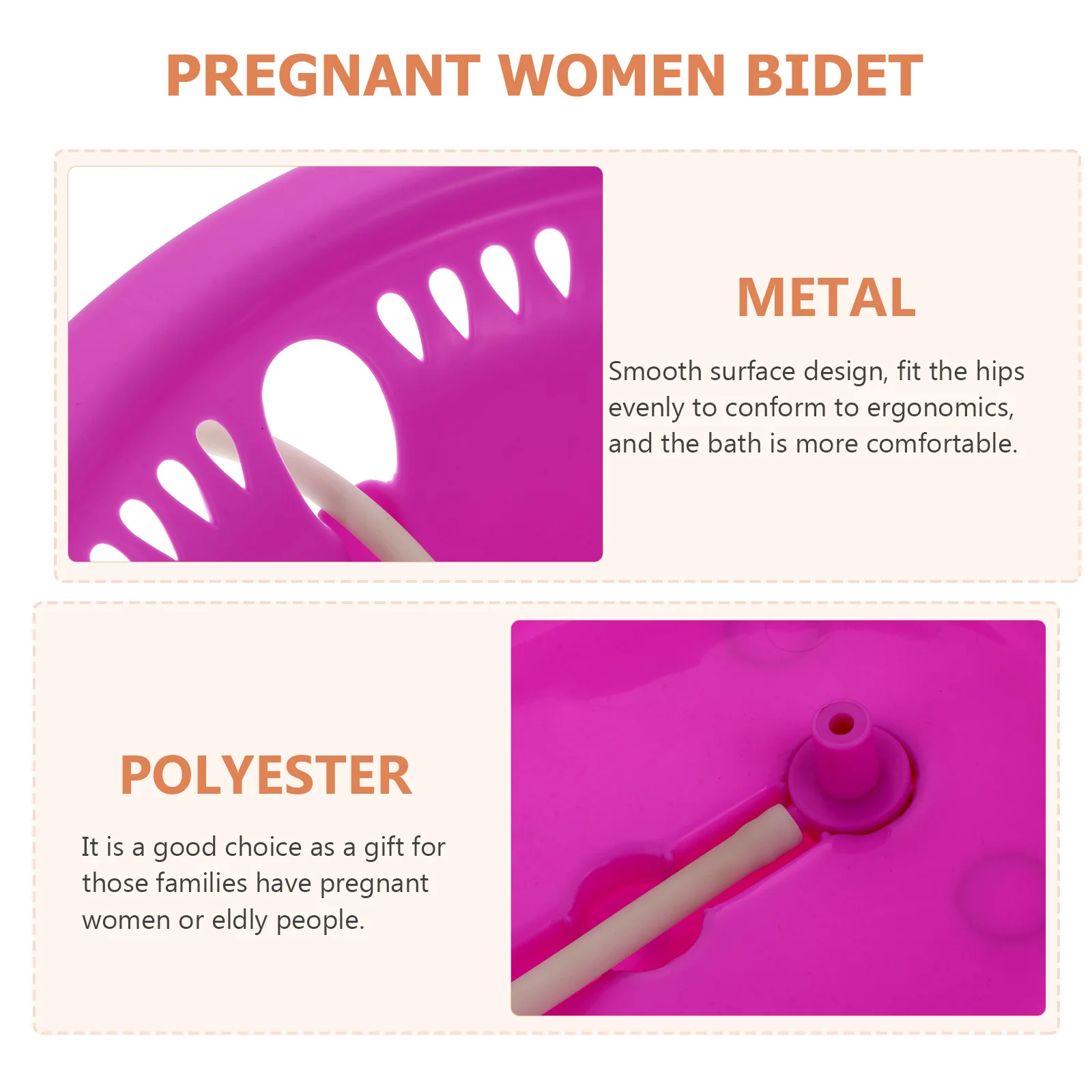 

Ergonomic Toilet Seat Sitz Bath Basin - Heavy Duty Wash Basin for Women Private Parts Post-Surgery Recovery and Elderly Mobility