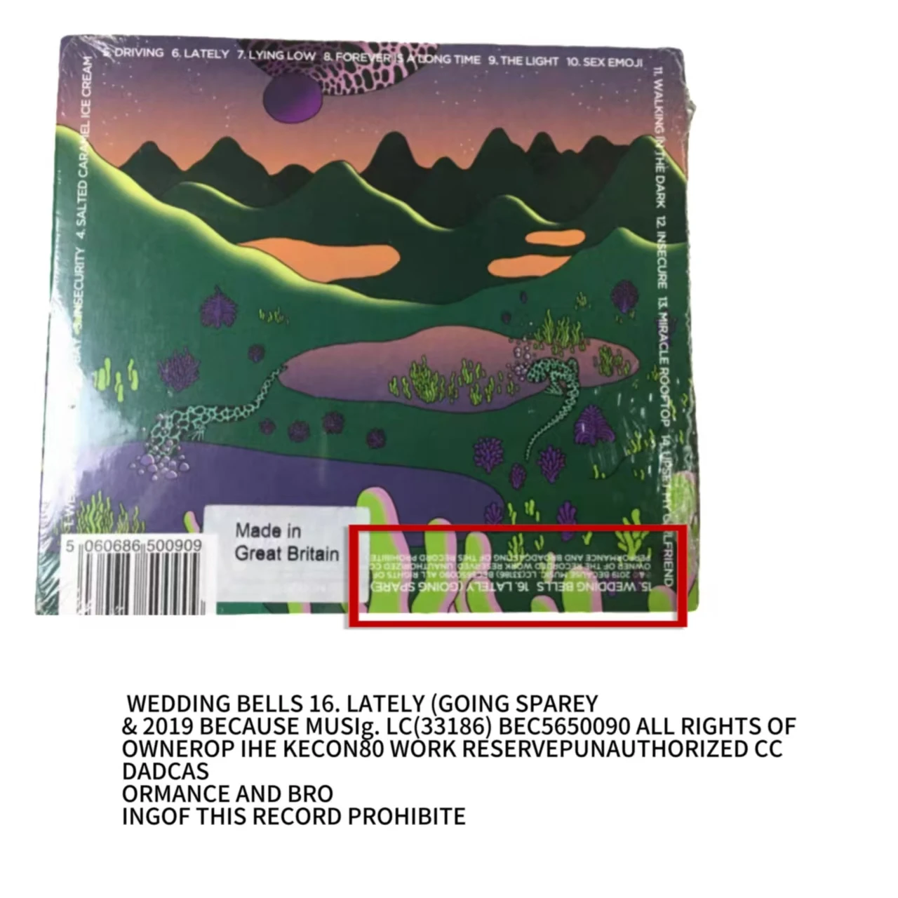 المقرص المضغوط للأبد (2019)، ألبوم الاستوديو السادس من المملكة المتحدة الإلكترونية إيندي بوب الزي المسرع، سبتمبر 27، 2019