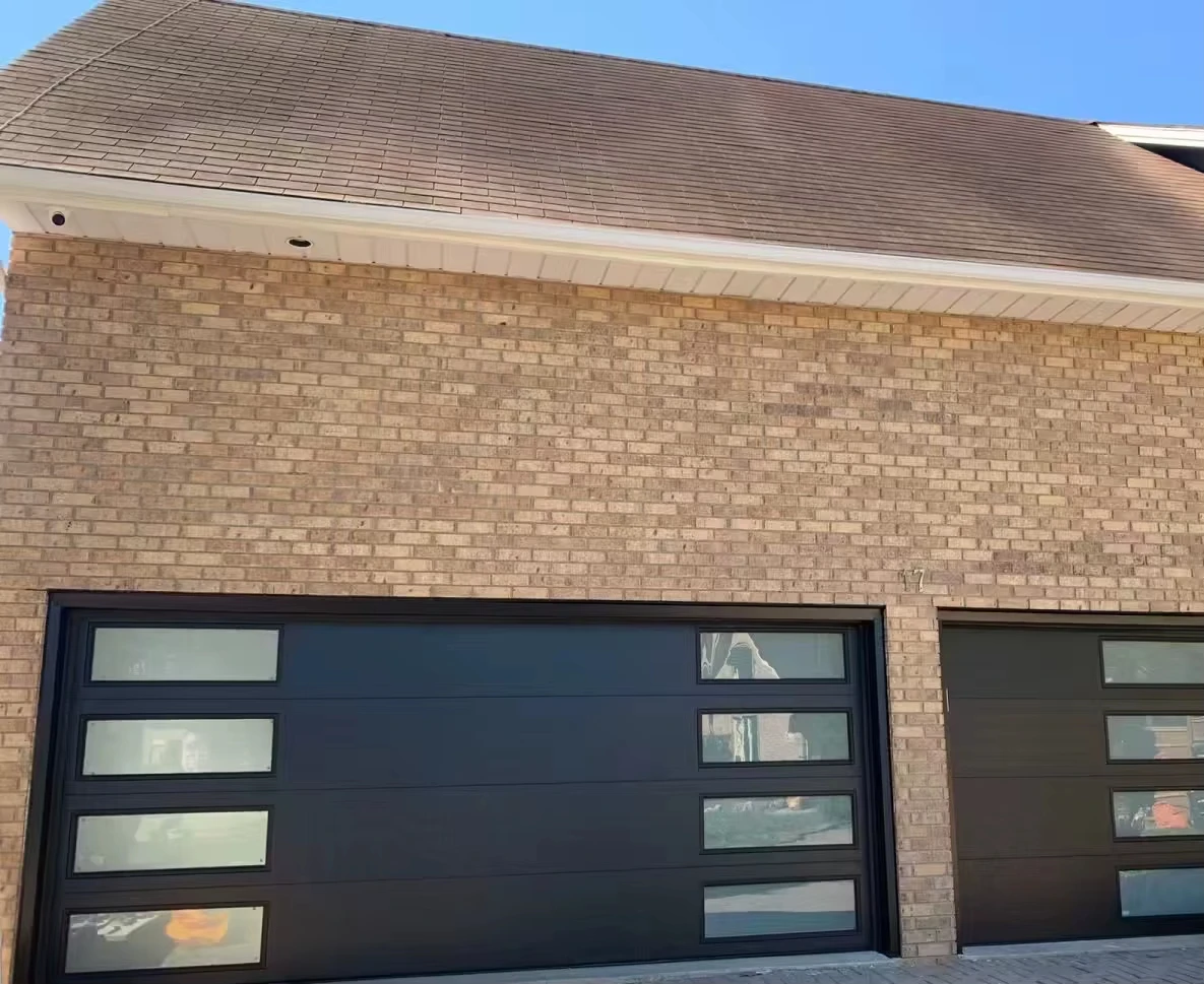Custom CBMmart Wholesale Sectional Frosted Glass Garage Door Price Double Garage Doors Smart Aluminum Garage Door