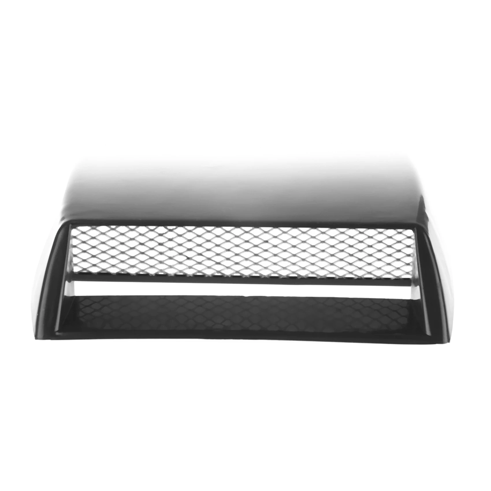 

2X Car Hood Scoop Universal Air Flow Vent Black With Mesh