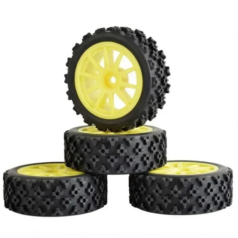 Opona do modelu RC 1/10, do wyścigów na płaskiej drodze, mocny chwyt i odporność na zużycie, nylonowa piasta 70 mm.