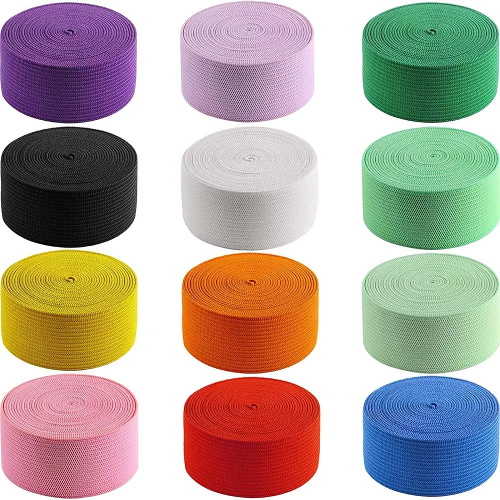 1/2/5Meters Color Elastic Band High Elasticity Rubber Band Sewing Craft For Home Lace Decoration Clothing Accessories