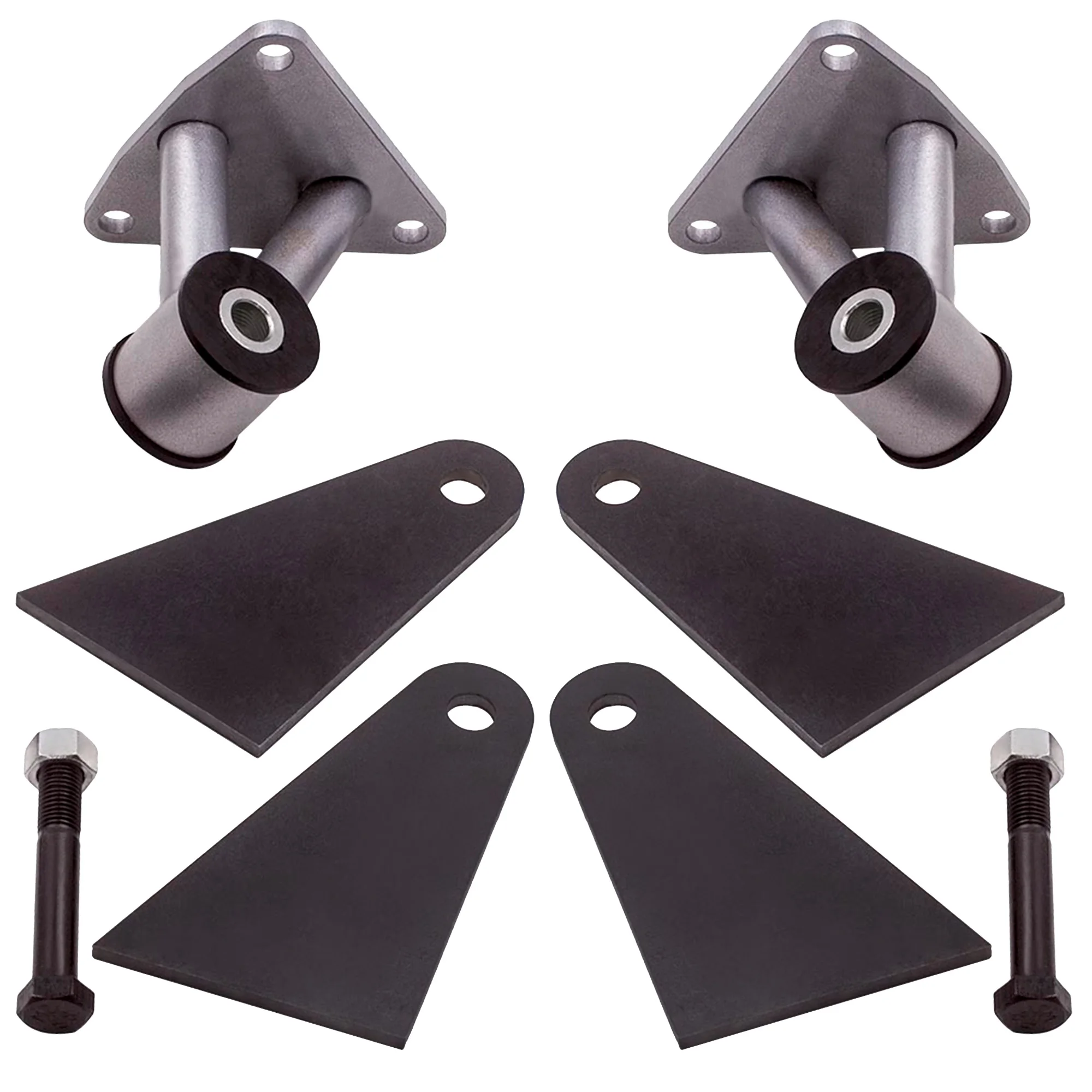 2 Pieces Engine Bracket Suitable For Sbc Hardware Included Bushing Base Steel Material For Chevy BBC SBC 350 396 454 Engine