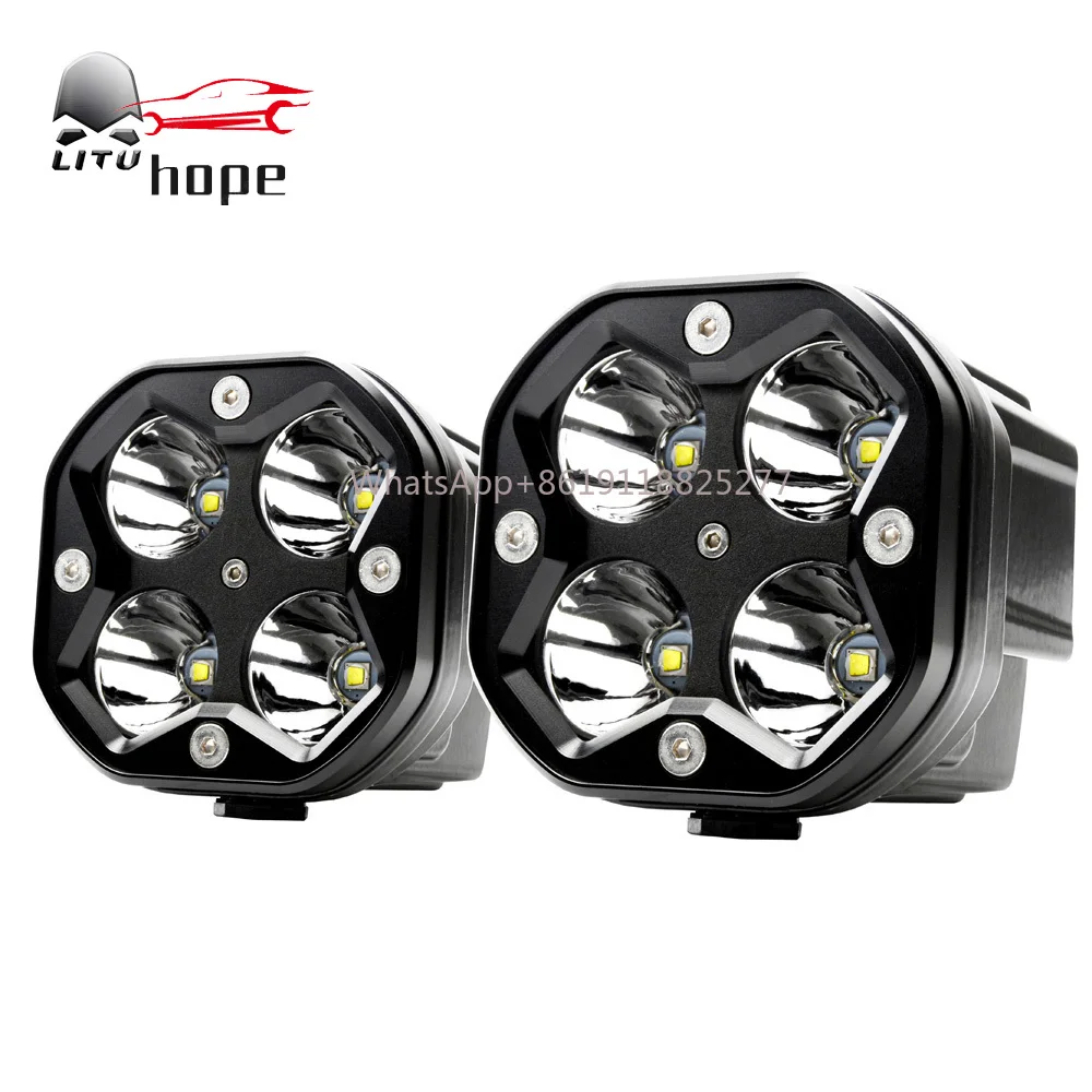 

3Inch 40W White Yellow Driving Auxiliary Fog Lamp Mini Offroad 4x4 Bumper Bull Bar Pickup 4WD Led Work Light