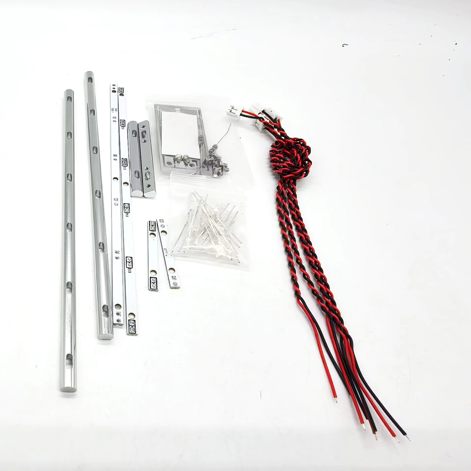 RC 1/14 Side Skirt Bottom Lights for Tamiya Hydraulic Excavator Loader Dump Truck for SCANIA MAN VOLVO Trailer Tipper DIY Parts
