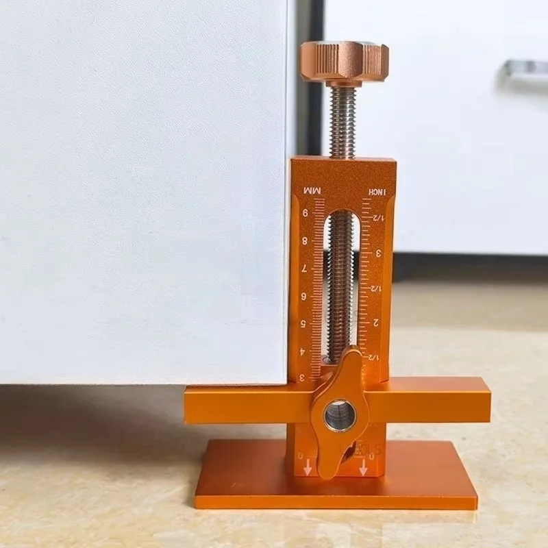

Newly Cabinet Panel Leveling and Drilling Clamp Multifunctional Mounting Jig for Floor Cabinets Door Frame Auxiliary Support