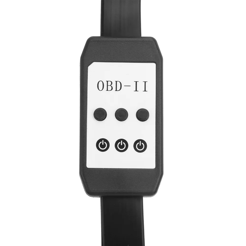 ABS OBD2 Extension Cable 16Pin Individual Power Switch OBD2 Splitter Cable 1 To 3 Port 48cm/1.57ft Car Diagnostic Cord