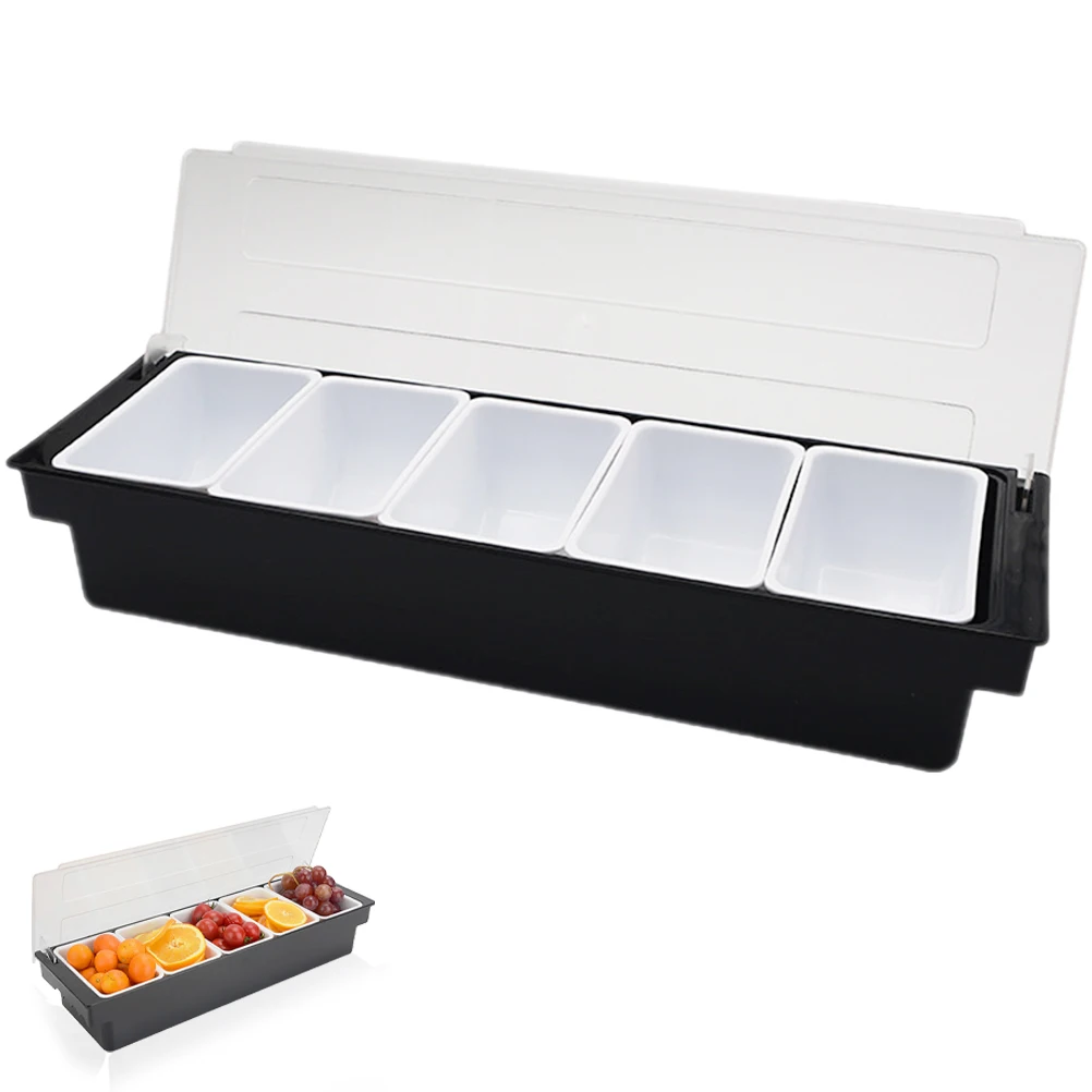 

Plastic Serving Snack Container Compartment Food Case Party Candy Box Fruit Organizer Bar Condiment Container Dried Fruit