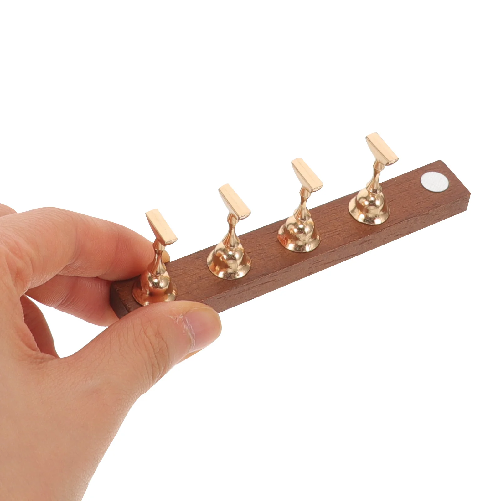 1 set 1 set supporto per premere sulle unghie con base supporto per pratica manicure supporto per display per unghie finte strumenti per nail art per uso domestico