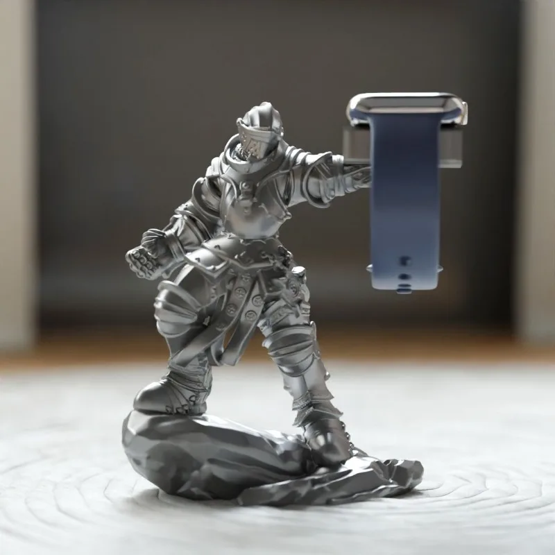 انفجارات بيد واحدة Armor Warrior Creative Apple Watch قاعدة شحن لاسلكية قوس تخزين سطح المكتب الإبداعي Apple Iwatch
