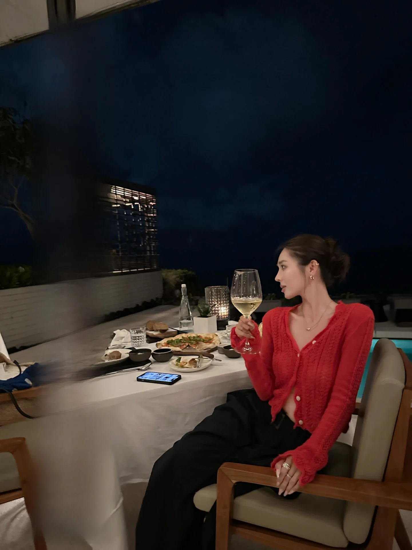 

Handmade Lace Bell Sve Women's Sweater NanaByNana【Flower Field Island Summer】Mahai Wool Knit Cardigan Spring Faion