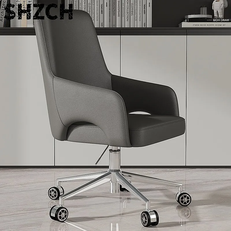 Contemporary Executive Swivel Office Chair Leather Upholstered Conference Computer Desk Seat